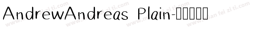 AndrewAndreas Plain字体转换